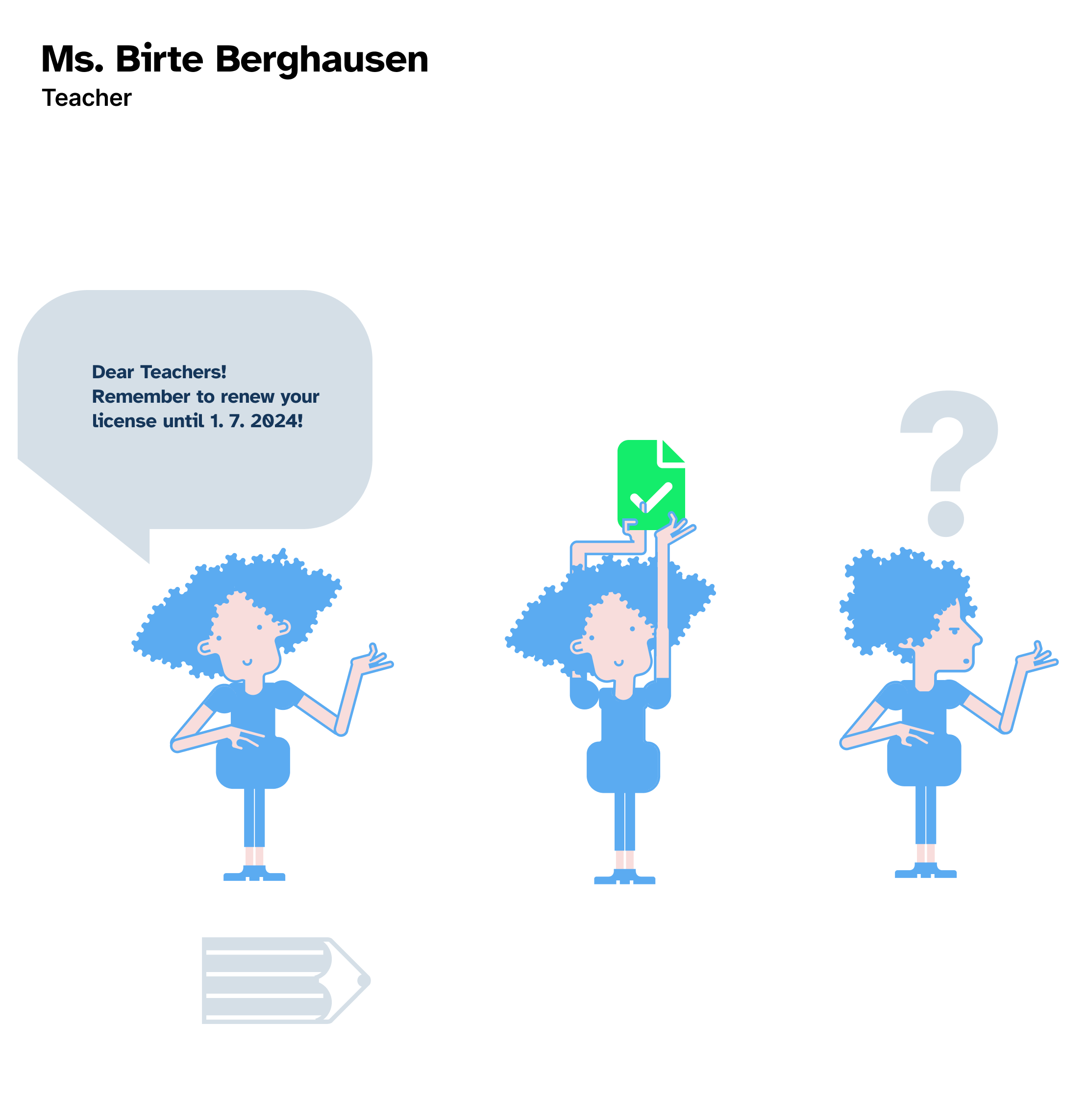 Ms. Berghausen illustration